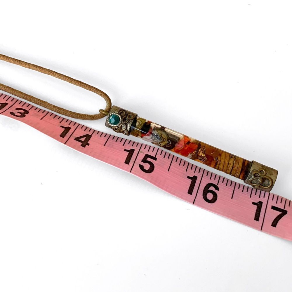 Vintage Glass Vial Pendant Necklace - Picture 5 of 5